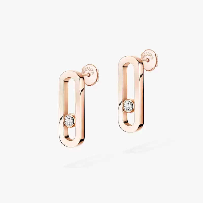 Move Uno Für sie Diamant Ohrringe Roségold 12182-PG
