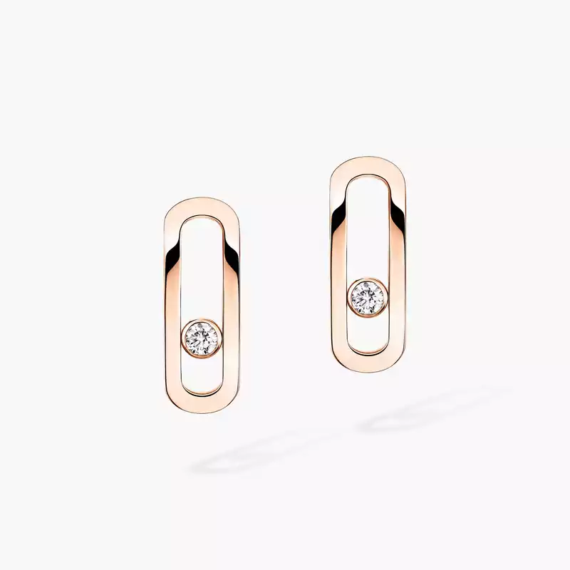 Move Uno Für sie Diamant Ohrringe Roségold 12182-PG
