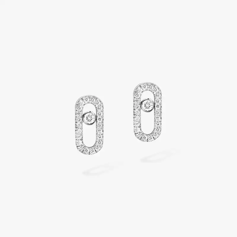 Puces Move Uno Für sie Diamant Ohrringe Weißgold 05634-WG