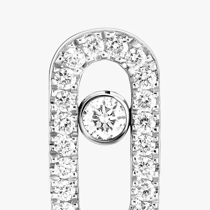 Puces Move Uno Für sie Diamant Ohrringe Weißgold 05634-WG