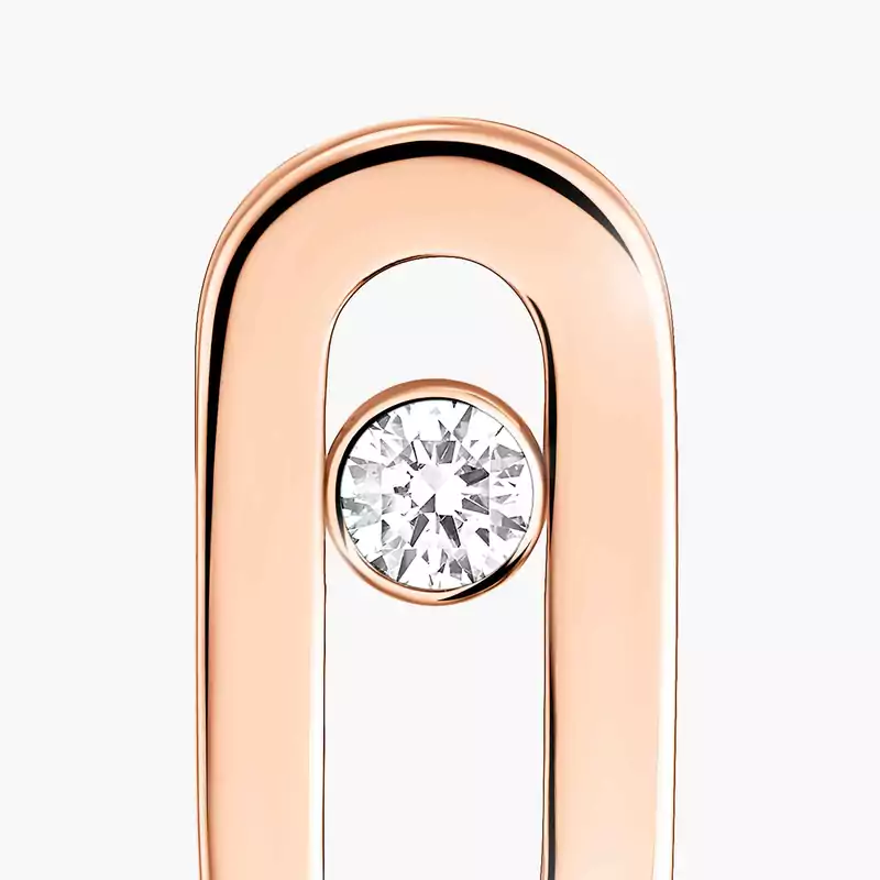 Move Uno Ohrstecker aus Gold Für sie Diamant Ohrringe Roségold 12305-PG