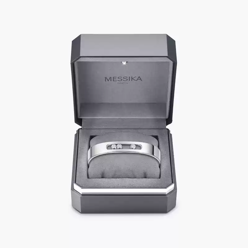 Move Joaillerie Armspange Übergrößen Für sie Diamant Armband Weißgold 13725-WG