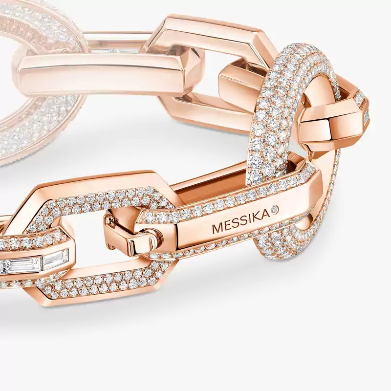Groove Für sie Diamant Armband Roségold 13498-PG