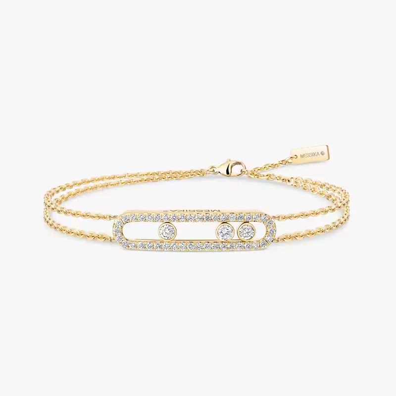 Move Classique Pavé Yellow Gold For Her Diamond Bracelet 03995-YG