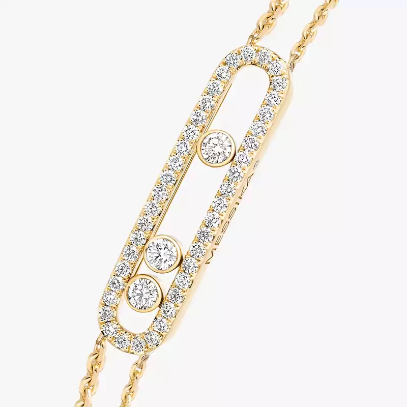 Move Classique Pavé Yellow Gold For Her Diamond Bracelet 03995-YG