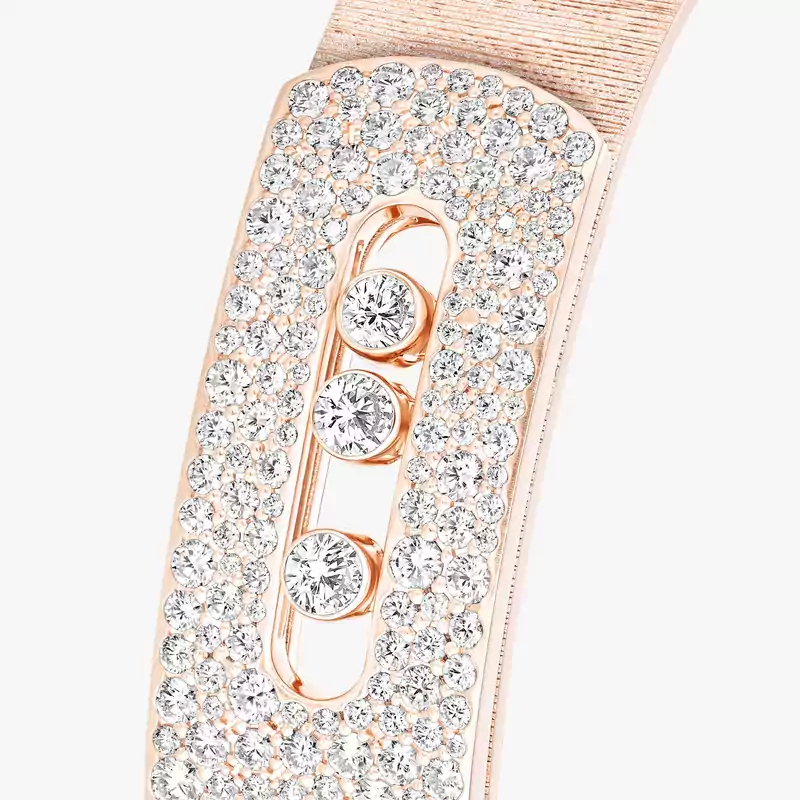 Brazalete Move Noa cincelado con semipavé