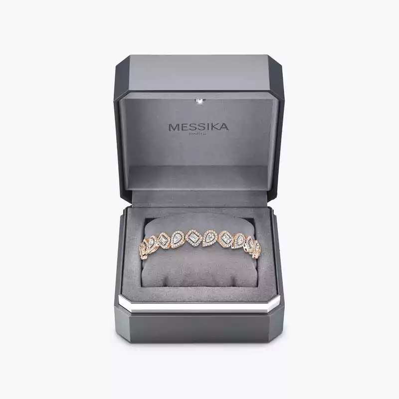 My Twin Rivière Pink Gold For Her Diamond Bracelet 13452-PG