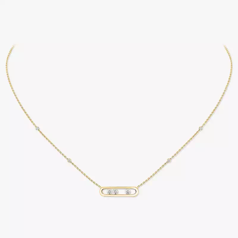 Baby Move Yellow Gold Diamond For Her Necklace 04323-YG