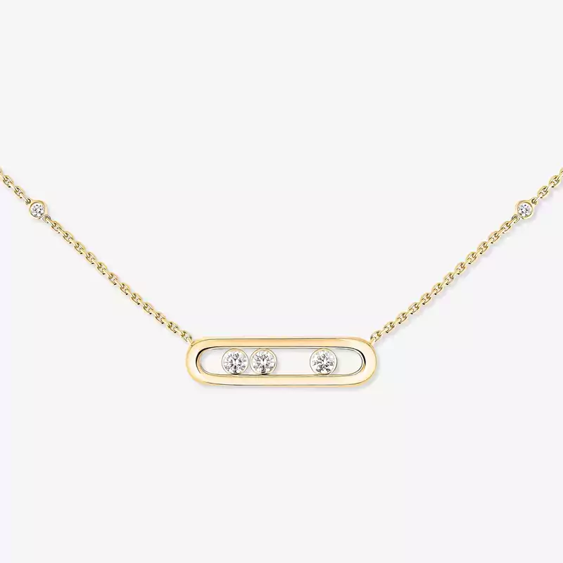 Baby Move Yellow Gold Diamond For Her Necklace 04323-YG