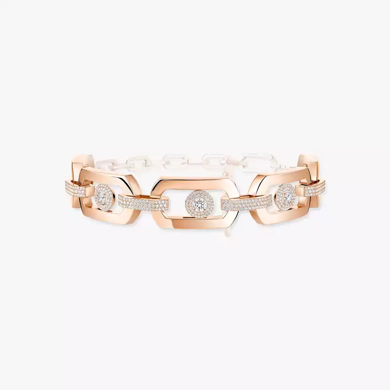 Collier Femme Or Rose Diamant Choker So Move Max 14110-PG