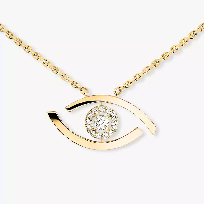Lucky Eye项链 黄金 钻石  她的珍礼 项链 07524-YG