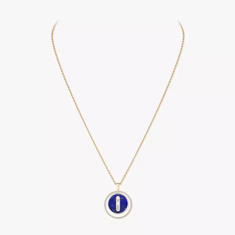 Lucky Move青金石中号款 黄金 钻石  她的珍礼 项链 10839-YG