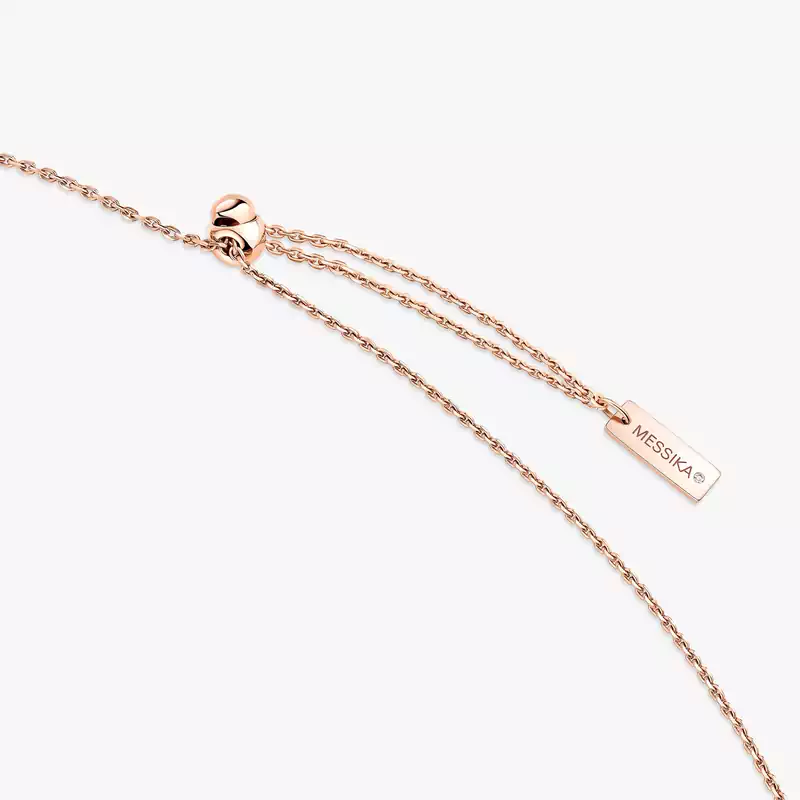 Move 10th项链 小号款  Pink Gold Diamond For Her Necklace 10032-PG