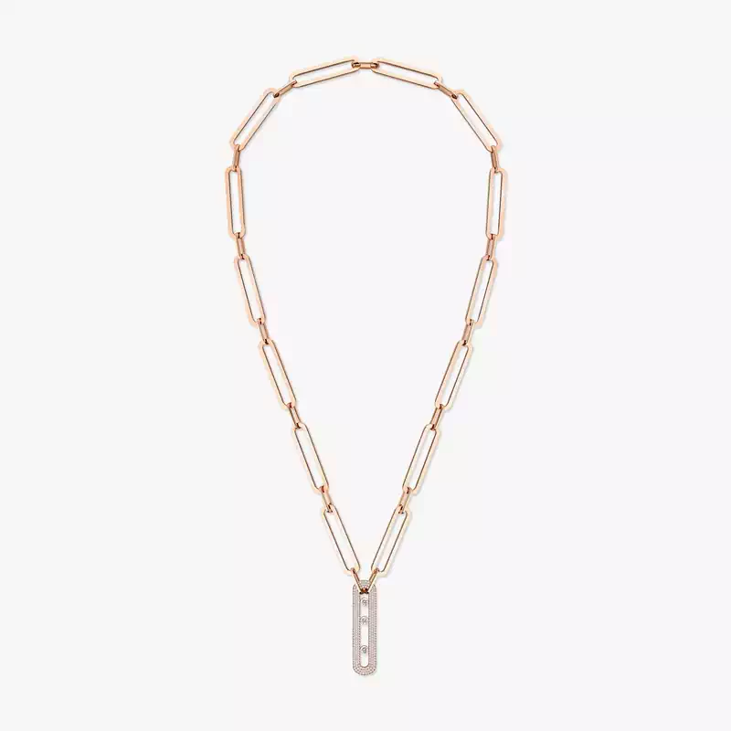 Sautoir Move 10th Anniversary XL Für sie Diamant Kette Roségold 06768-PG