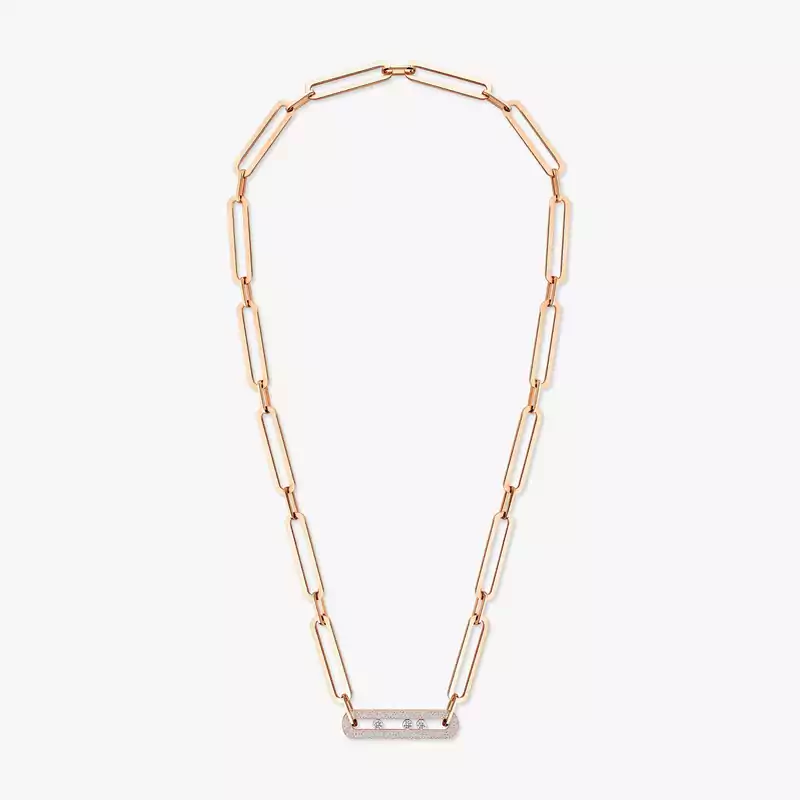 Sautoir Move 10th Anniversary XL Für sie Diamant Kette Roségold 06768-PG
