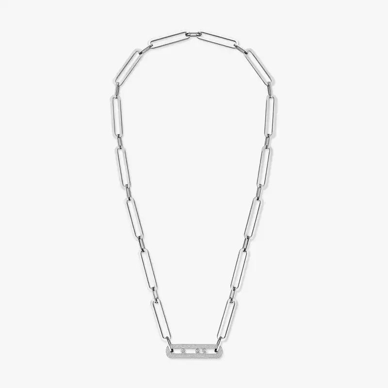 Sautoir Move 10th Anniversary XL Für sie Diamant Kette Weißgold 06768-WG