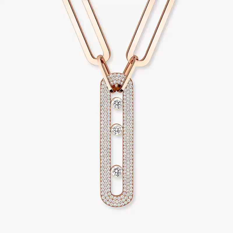 Sautoir Move 10th Anniversary XL Für sie Diamant Kette Roségold 06768-PG
