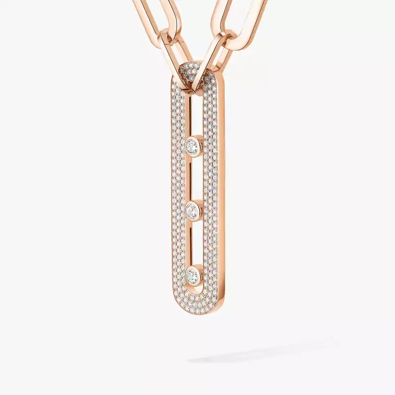 Sautoir Move 10th Anniversary XL Für sie Diamant Kette Roségold 06768-PG