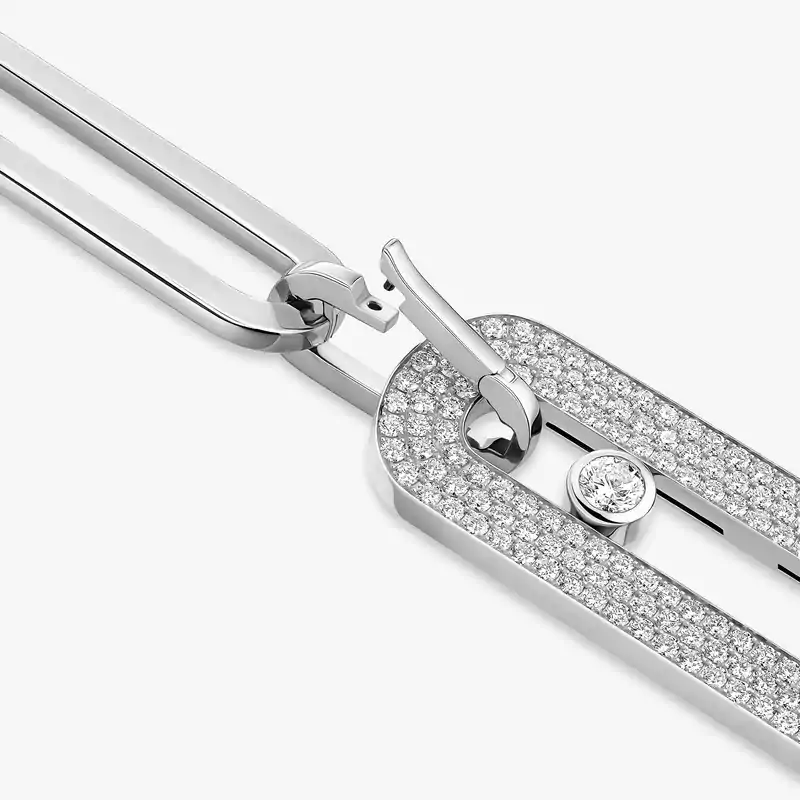 Sautoir Move 10th Anniversary XL Für sie Diamant Kette Weißgold 06768-WG