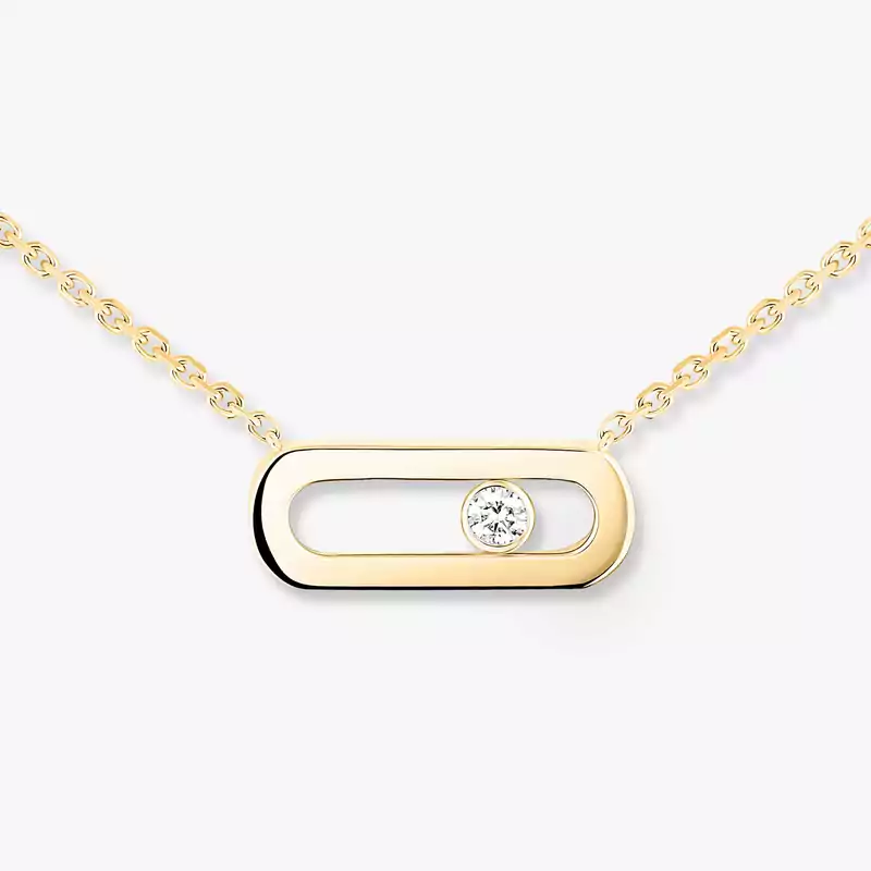 Necklace For Her Yellow Gold Diamond Gold Move Uno 10053-YG