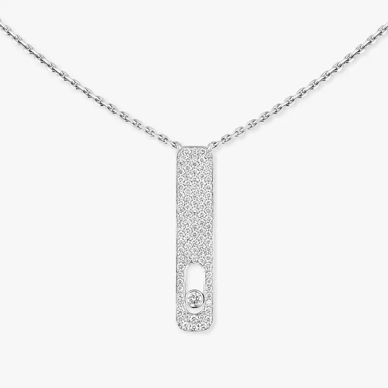 My First Diamond密镶钻石项链 白金 钻石  她的珍礼 项链 07520-WG