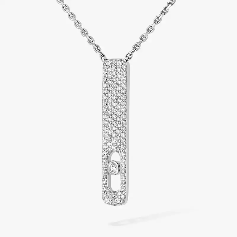 My First Diamond密镶钻石项链 白金 钻石  她的珍礼 项链 07520-WG
