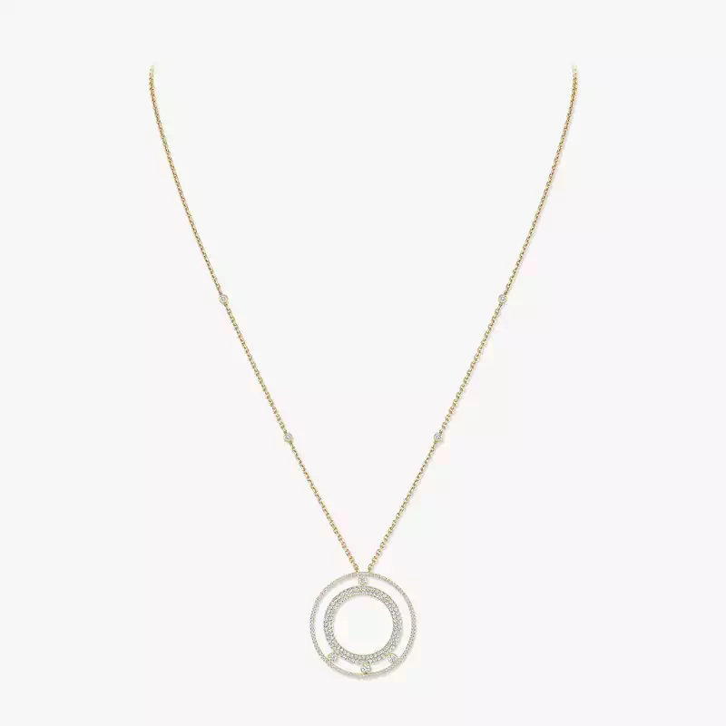 Move Romane密镶钻石长项链 Yellow Gold Diamond For Her Necklace 11317-YG