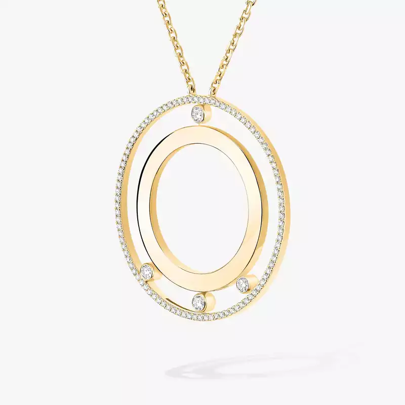 Move Romane长项链 Yellow Gold Diamond For Her Necklace 11169-YG