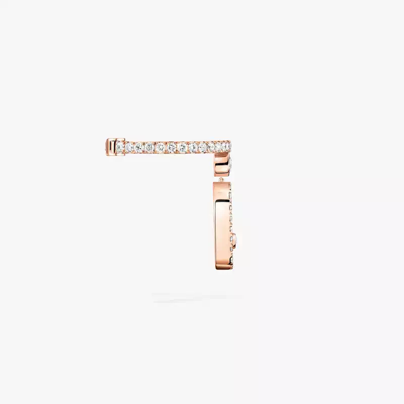 Move Uno einzelner Ohrclip Quaste mit Diamanten ausgefasst Für sie Diamant Ohrringe Roségold 11162-PG