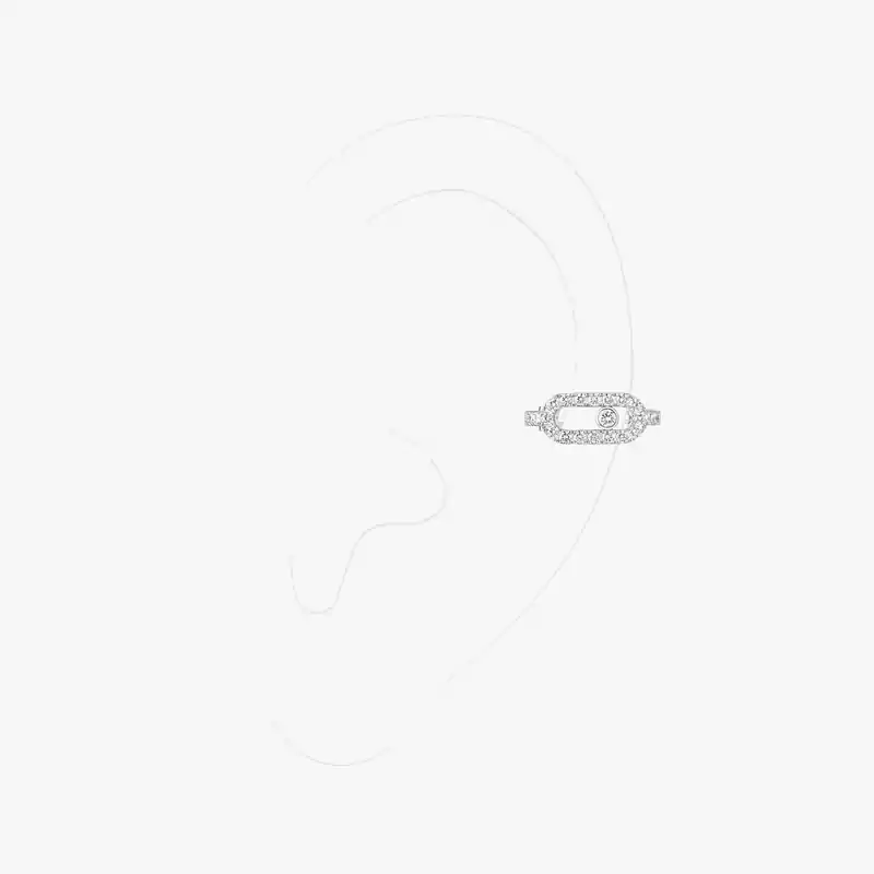 Move Uno密镶钻石耳夹