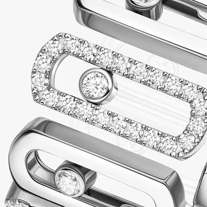 Bague Femme Or Blanc Diamant Move Iconica 12741-WG