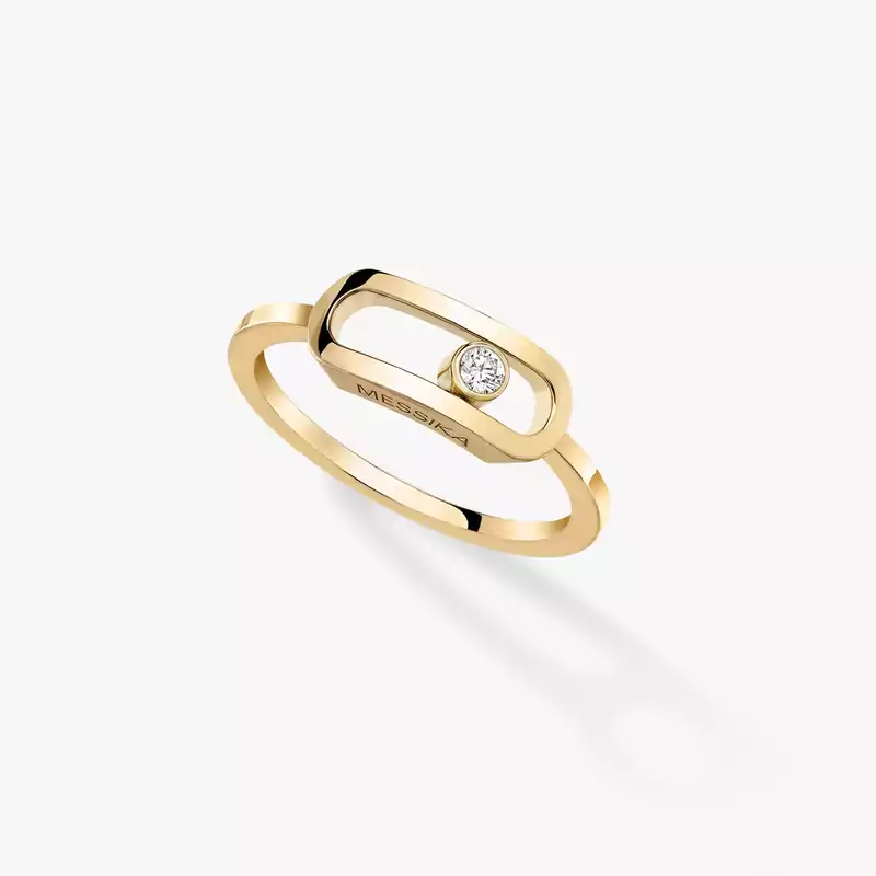 Move Uno金质大号款 Yellow Gold Diamond For Her Ring 12390-YG