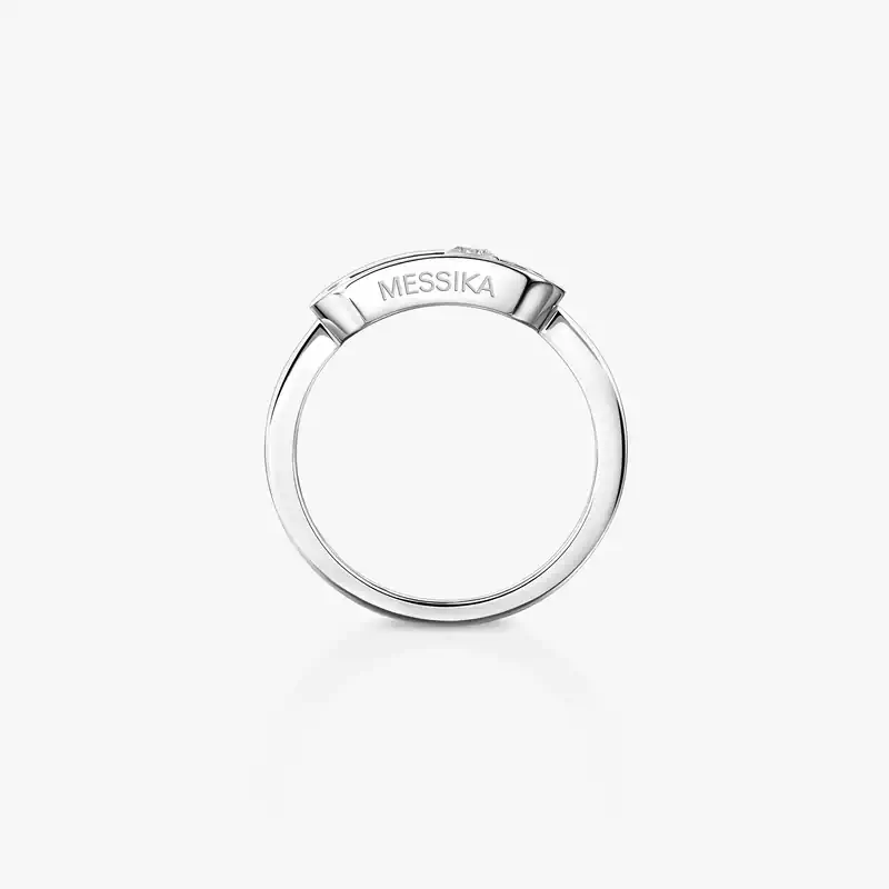 Move Uno金质大号款 White Gold Diamond For Her Ring 12390-WG