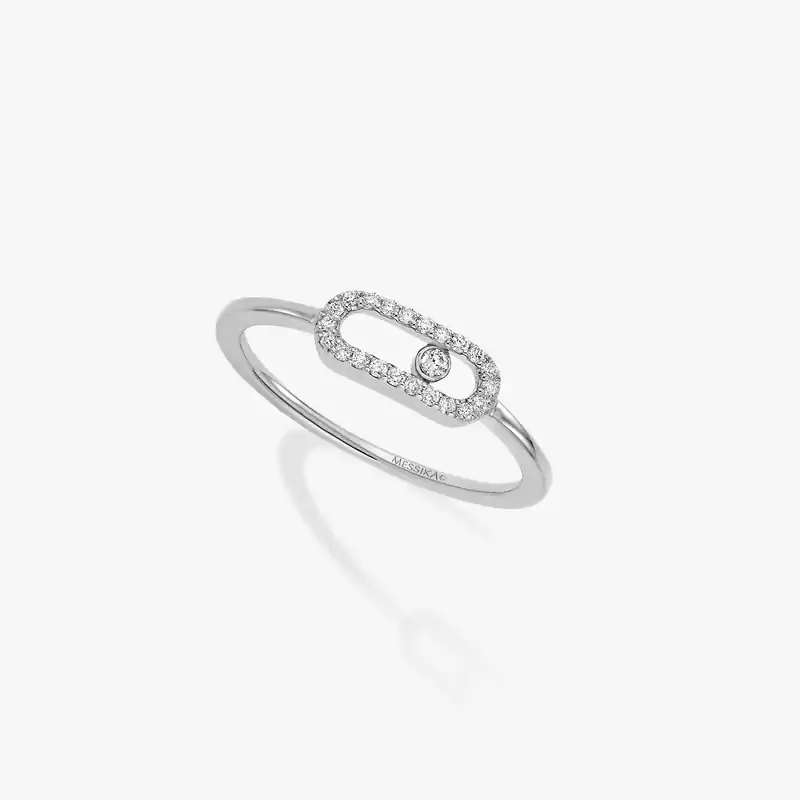 Move Uno White Gold Diamond For Her Ring 04705-WG