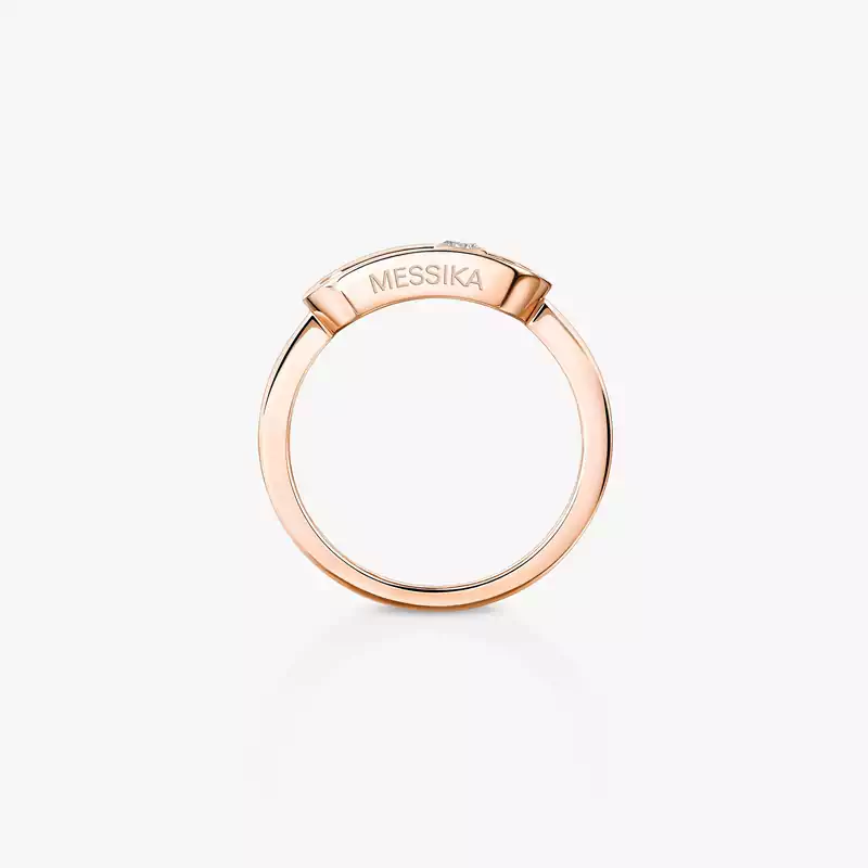 Move Uno金 Pink Gold Diamond For Her Ring 10055-PG
