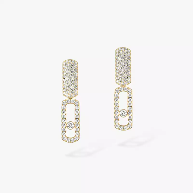 Imperial Move GM Für sie Diamant Ohrringe Gelbgold 13754-YG