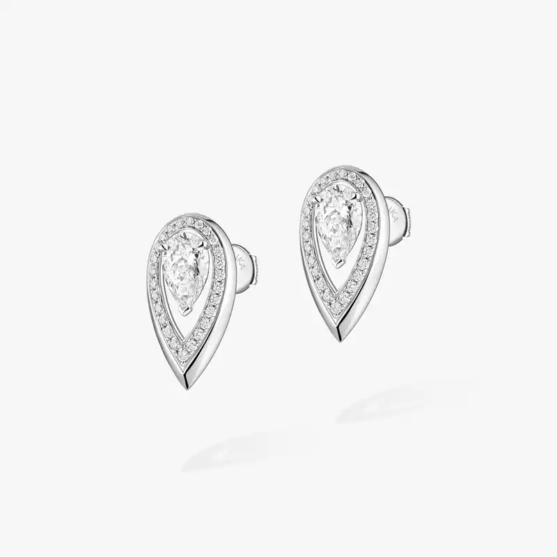 Fiery 0.40ct White Gold For Her Diamond Earrings 14377-WG