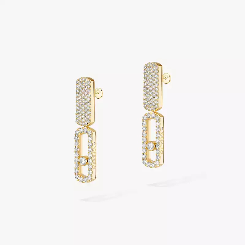 Imperial Move GM Für sie Diamant Ohrringe Gelbgold 13754-YG