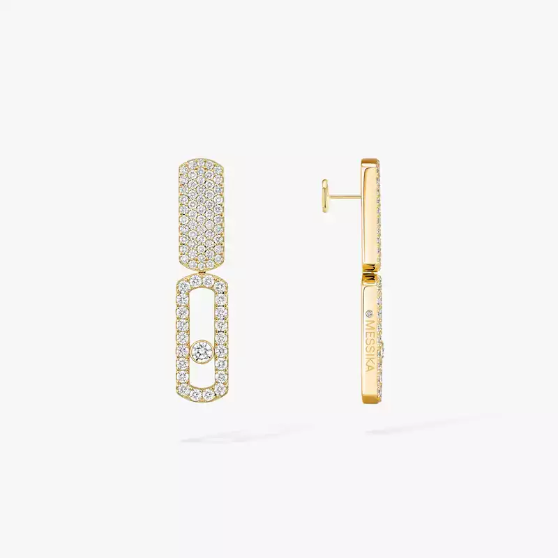 Imperial Move GM Für sie Diamant Ohrringe Gelbgold 13754-YG