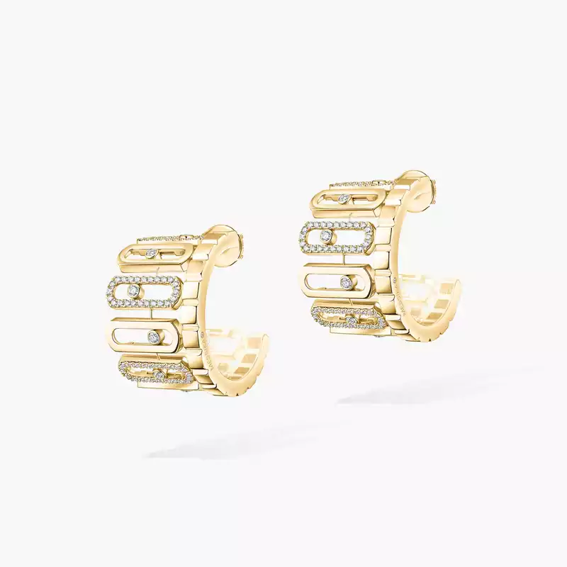 Move Iconica Für sie Diamant Ohrringe Gelbgold 12743-YG