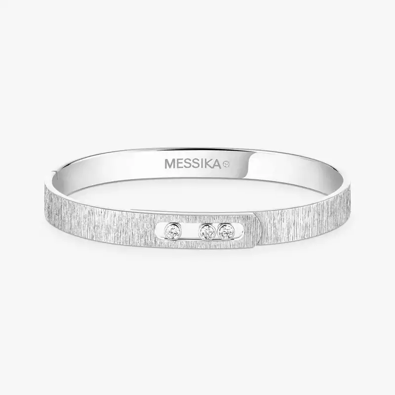 Move Noa Ciselé手镯 White Gold Diamond Mixed Bracelet 14481-WG