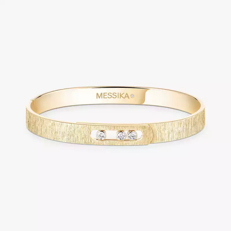 Move Noa Ciselé手镯 Yellow Gold Diamond Mixed Bracelet 14481-YG