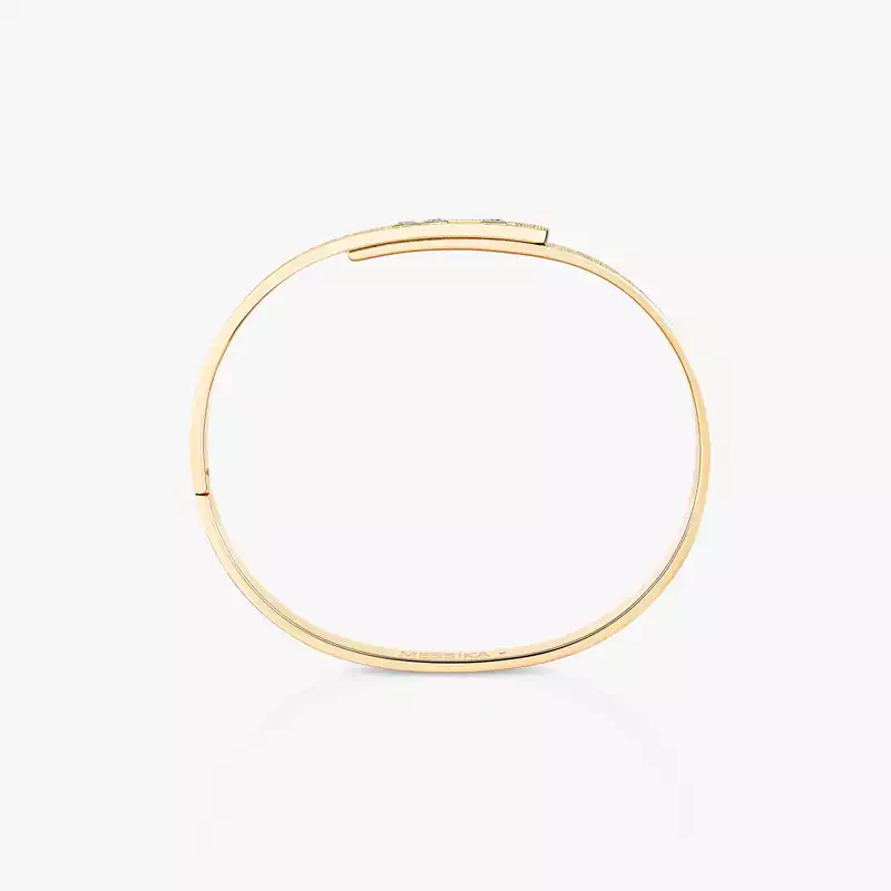 Move Noa Ciselé手镯 Yellow Gold Diamond Mixed Bracelet 14481-YG