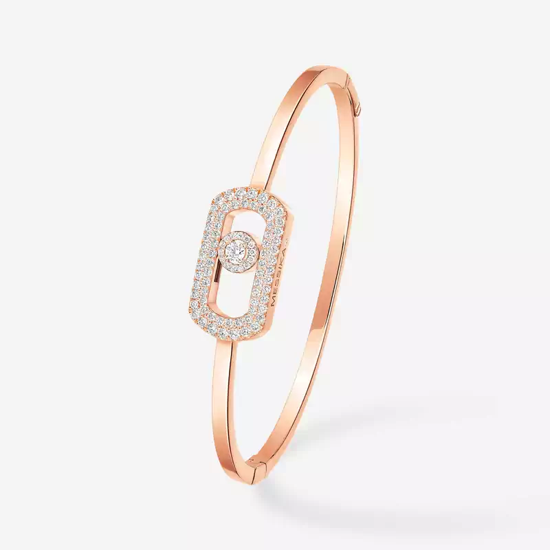 So Move密镶手镯 Pink Gold Diamond For Her Bracelet 13428-PG