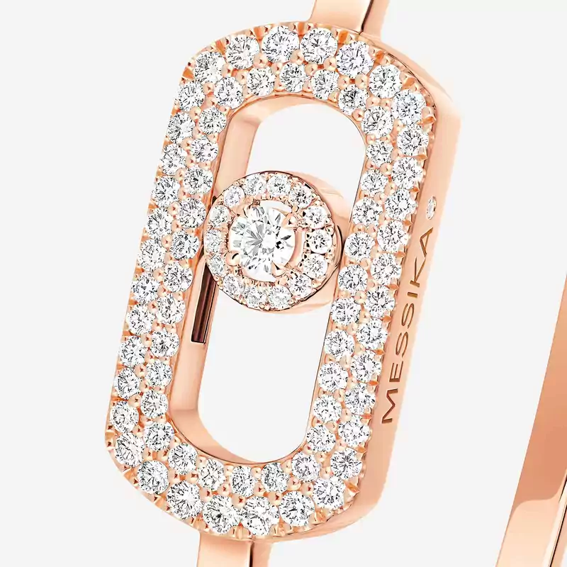 So Move密镶手镯 Pink Gold Diamond For Her Bracelet 13428-PG
