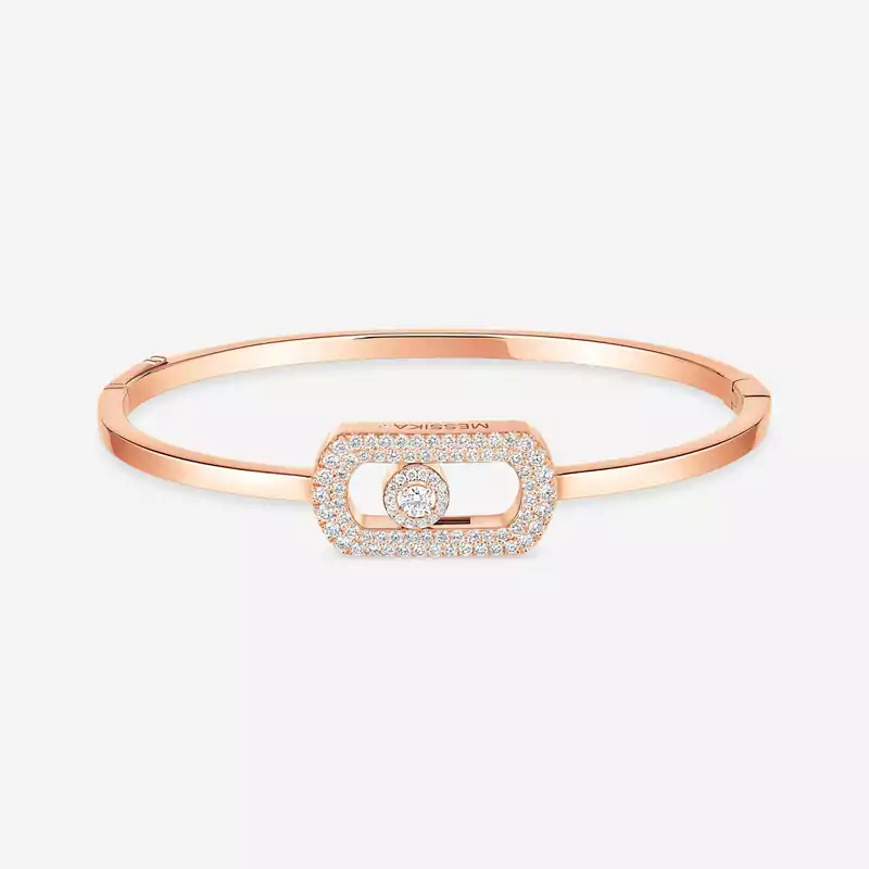 So Move密镶手镯 Pink Gold Diamond For Her Bracelet 13428-PG