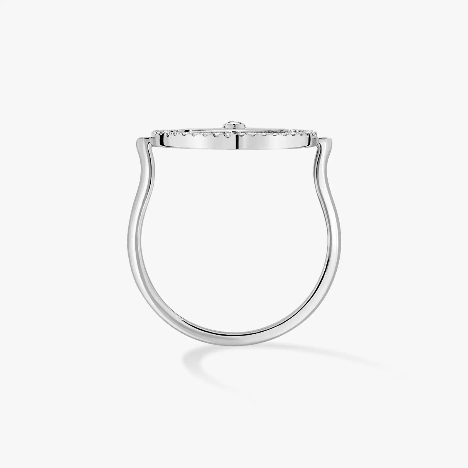 Lucky Move系列戒指小号款 White Gold Diamond For Her Ring 07470-WG
