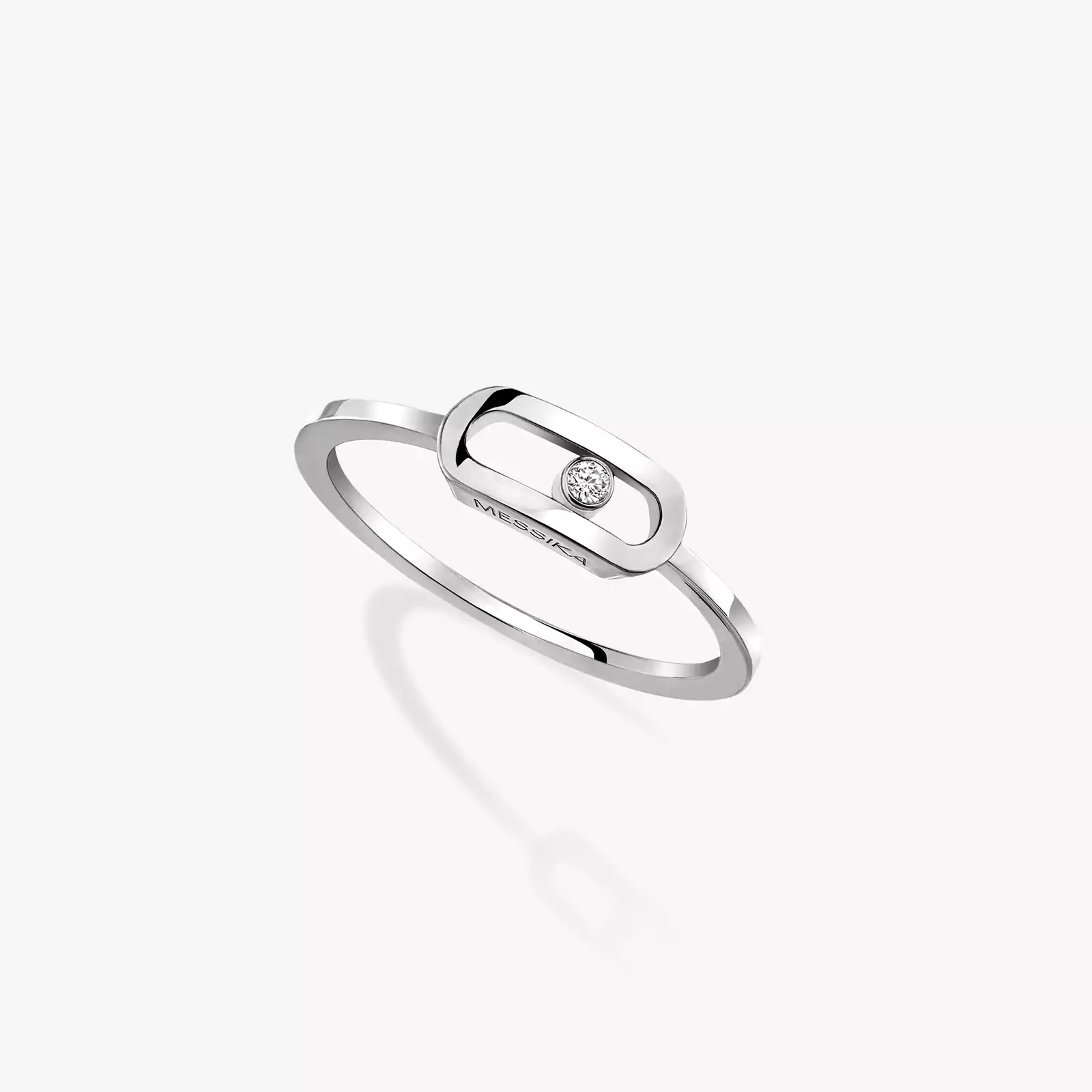Move Uno金 White Gold Diamond For Her Ring 10055-WG