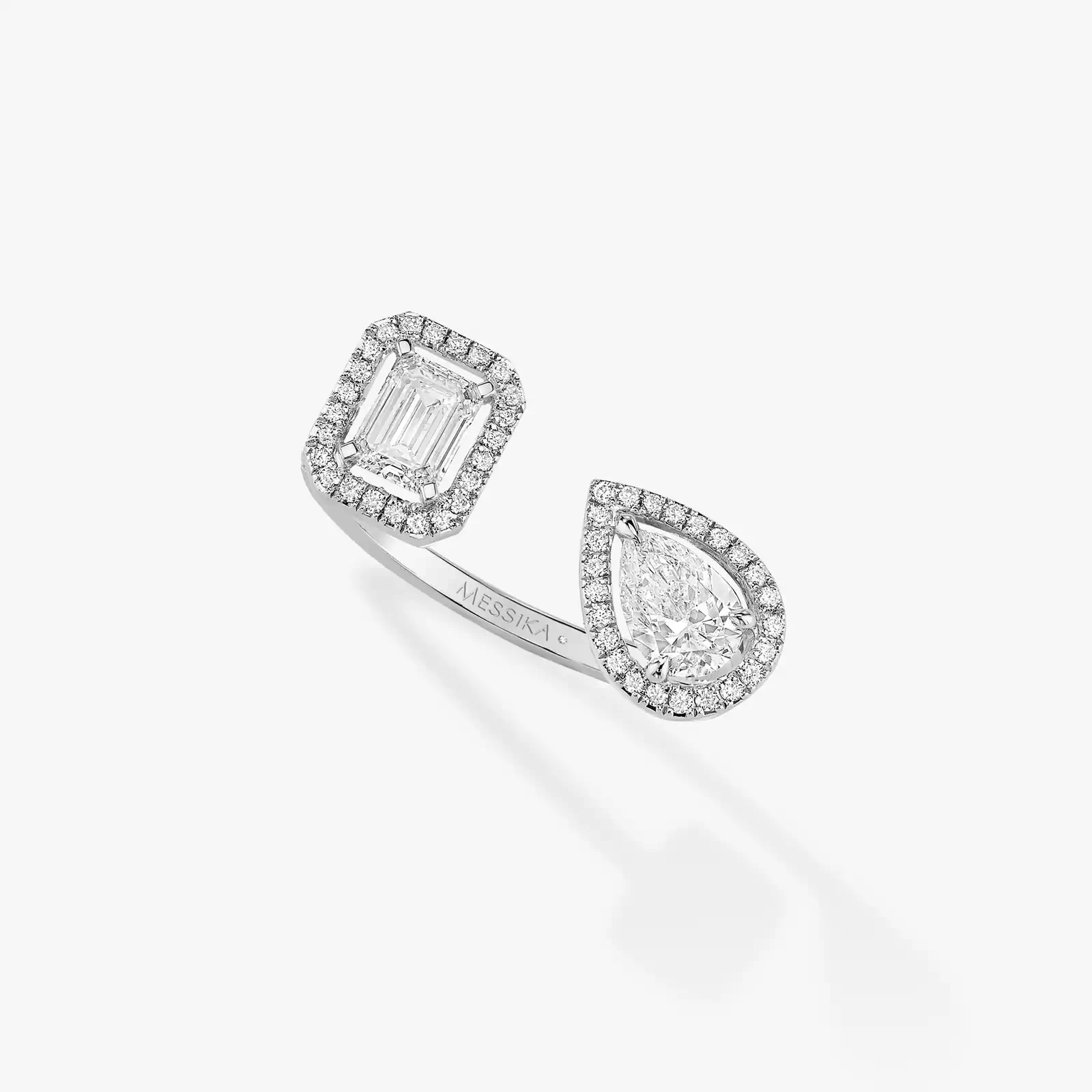 My Twin Toi & Moi 0.25克拉 x2 White Gold Diamond For Her Ring 06636-WG