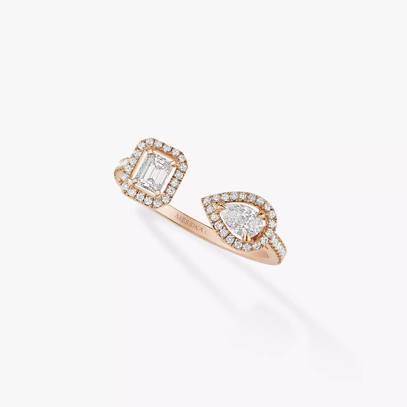 My Twin Toi & Moi 0.15克拉 x2 Pink Gold For Her Ring 06471-PG